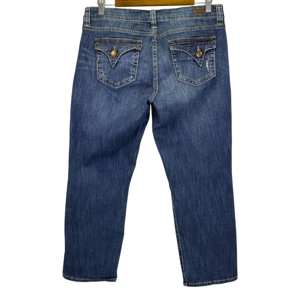 Kut From The Kloth Maggie Skinny Boyfriend Mid Rise Distressed Jeans Size 10 - Picture 3 of 6